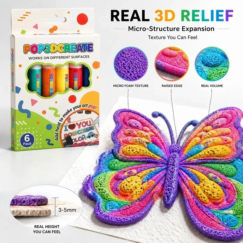 NESLEMY®  3D Relief Art Pen – Turn Flat Drawings Into Touchable 3D Art