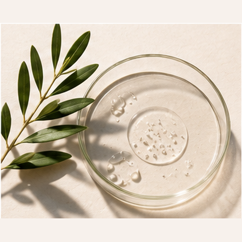 Botanical visual representing a vegan eyeliner formula