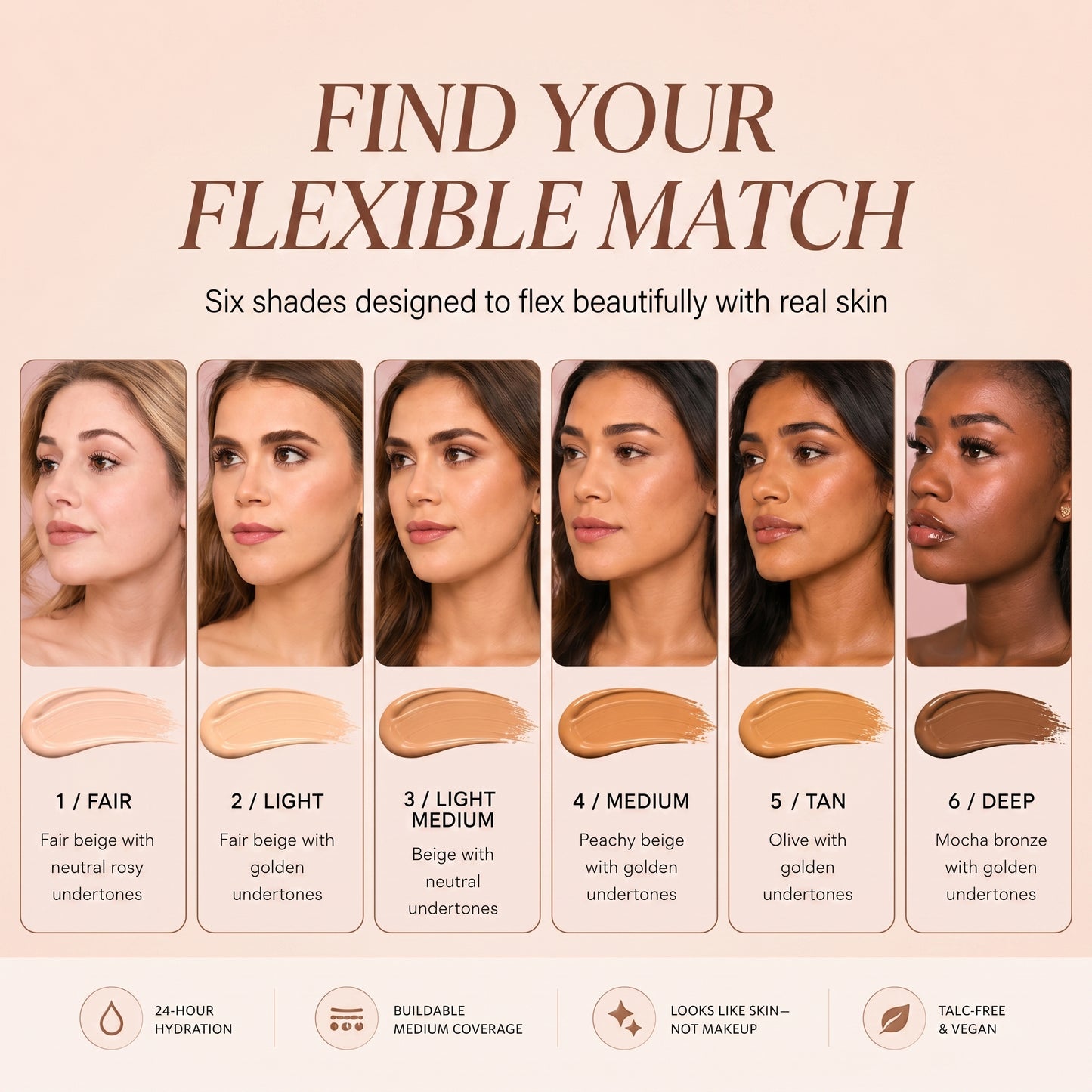 Timeless Hydrating Foundation - Instantly blurs, hydrates & smooths your skin